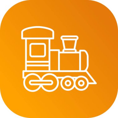 Tren yolu ikonu, tren yolu. dizayn için tren vektör illüstrasyonu.