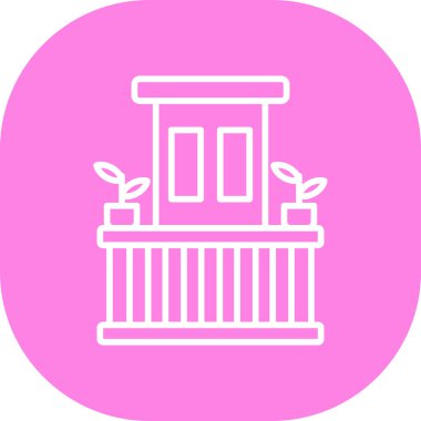 Sütun. Web simgesi basit illüstrasyon