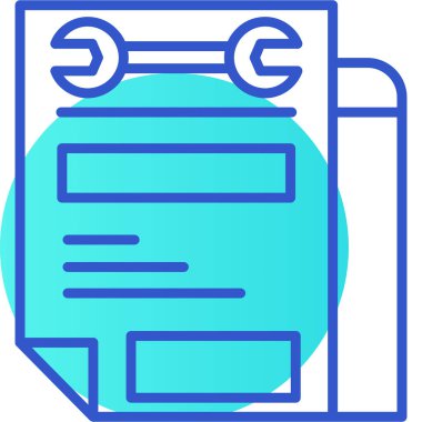 Belge. Web simgesi basit illüstrasyon