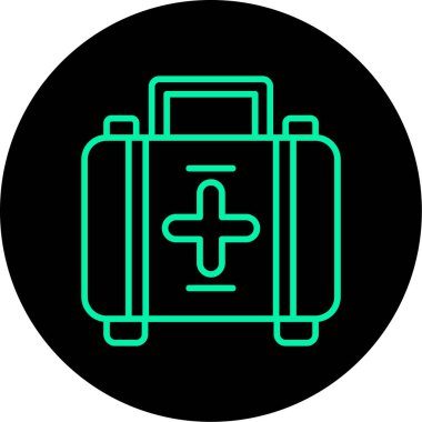 çanta simgesi vektör illüstrasyonu