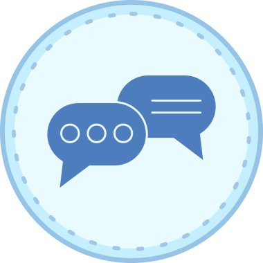 konuşma balonu simgesi, vektör illüstrasyonu