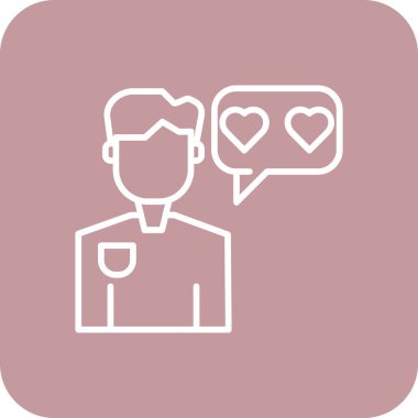 Aşk simgesinin vektör illüstrasyonu