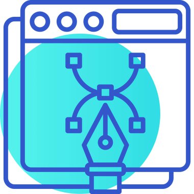 Web tasarım ağ simgesi