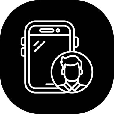 Vektör Mobil simge illüstrasyonu