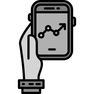 akıllı saat simgesi, basit illüstrasyon tasarımı