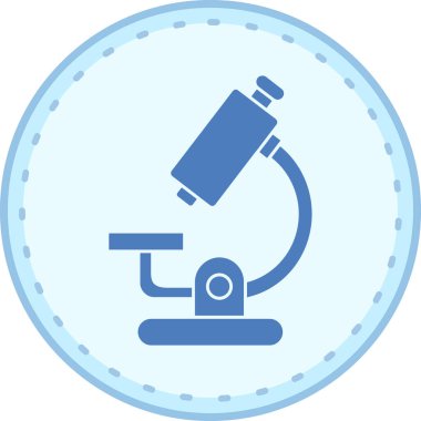 Mikroskop modern simgesinin vektör çizimi