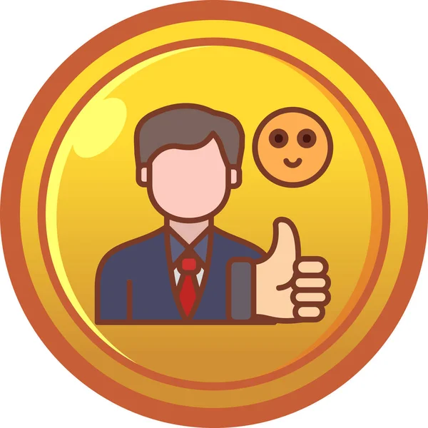 Para simgesine sahip iş adamı