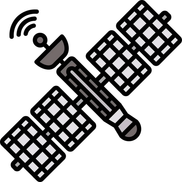 uydu çanak anten simgesi doldurulmuş dış hat biçimi