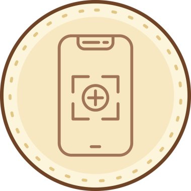 Telefon simgesi vektör illüstrasyonu