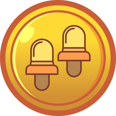 Bir arkaplanın simge vektör illüstrasyonu