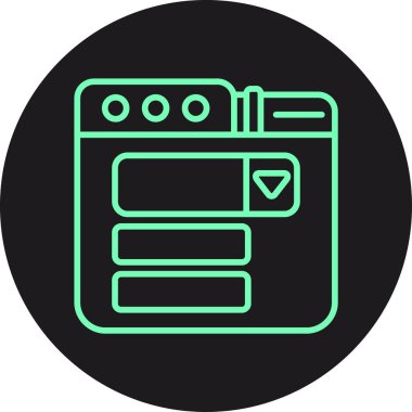 seo modern simgesinin vektör illüstrasyonu