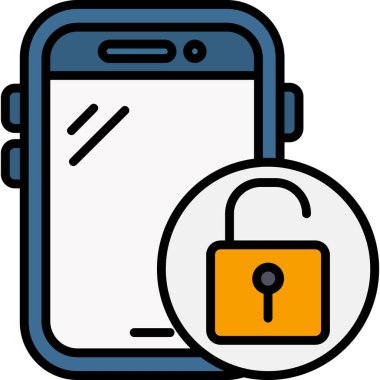 Cep telefonu simgesini ana hatlar biçiminde kilitle