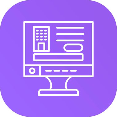 Web simgesi vektör illüstrasyonu