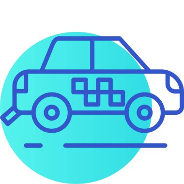 Kişisel ve ticari kullanım için araba vektör simgesi simgesi vektör çizimi..