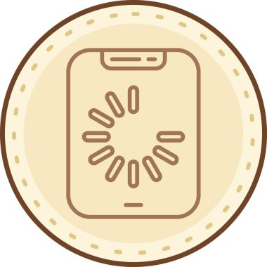 - Telefon. Web simgesi basit illüstrasyon