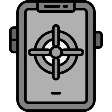 - Telefon. Web simgesi basit illüstrasyon