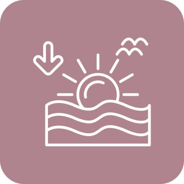 Modern b 'nin vektör çizimi yüzme ikonundan yoksundur