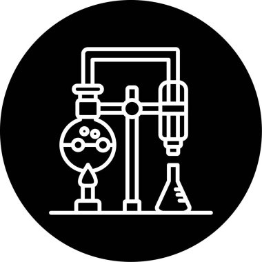 Kimya. Web simgesi basit tasarım