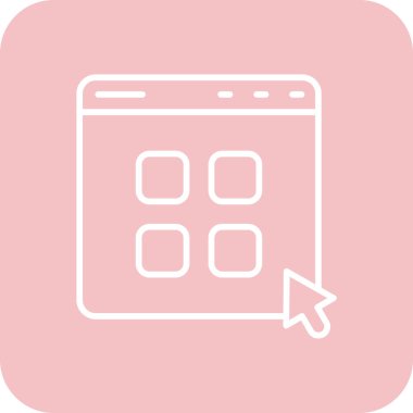 tarayıcı pencere simgesi, vektör illüstrasyonu