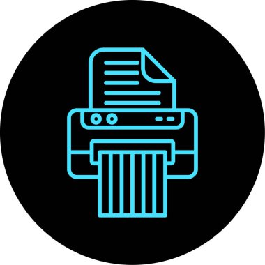 vektör yazıcı simgesi çizimi