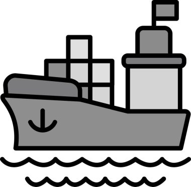 kargo. Web simgesi basit illüstrasyon