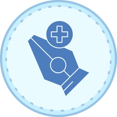 Tıbbi bir simgenin vektör illüstrasyonu