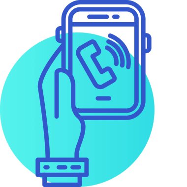 vektör telefon simgesi çizimi