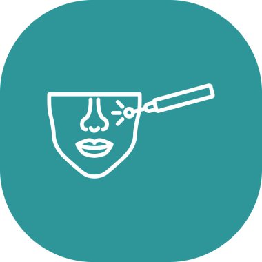 Maskeli bir kadının vektör çizimi