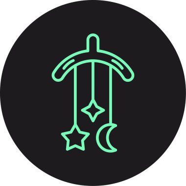 Benzersiz yıldız simgesi vektör illüstrasyonu