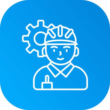 vektör inşaat işçisi simgesi