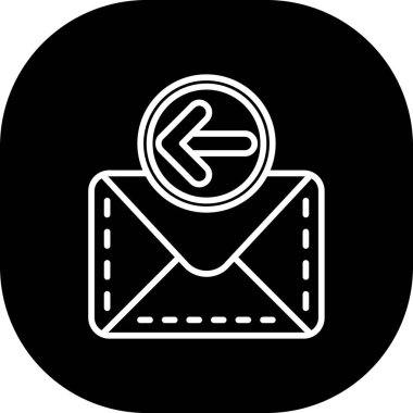 E- posta simgesinin vektör illüstrasyonu