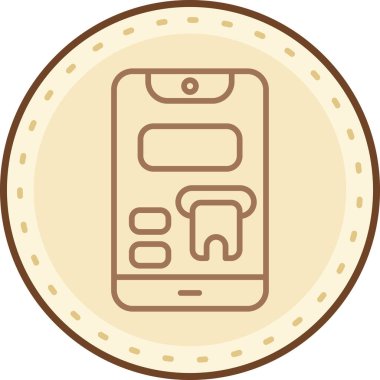 cep telefonu ikonu vektör illüstrasyonu