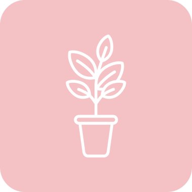 bitki ağ simgesi, vektör illüstrasyonu