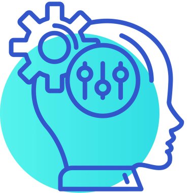 Beyin simge tasarlamak vektör