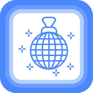 Benzersiz küresel küresel küresel vektör simgesi