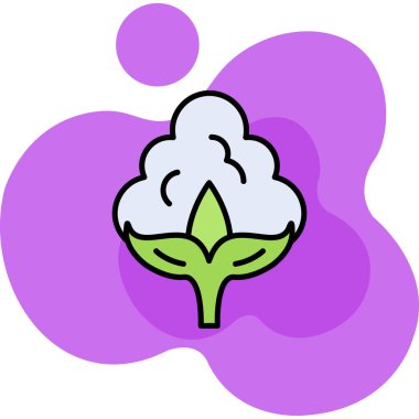 çiçek simgesi, vektör illüstrasyonu