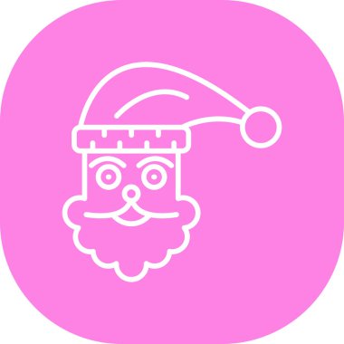 Noel şapkası simgesi vektörü