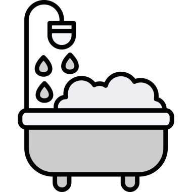 Çamaşır makinesi. Web simgesi vektör illüstrasyonu