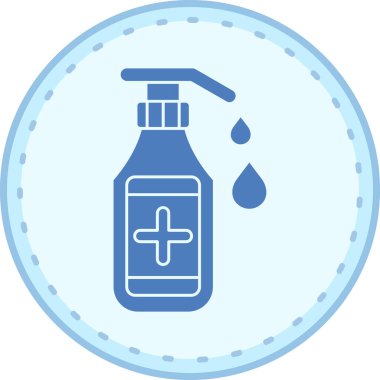 El dezenfektanı simgesi, vektör çizimi basit tasarım