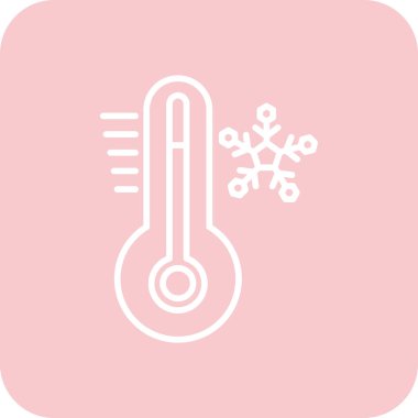 Termometre. Web simgesi basit illüstrasyon