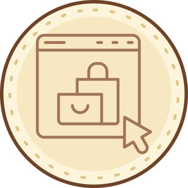 Çanta. Web simgesi basit illüstrasyon