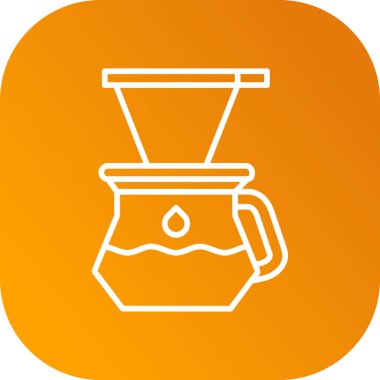 kahve simgesi, vektör illüstrasyonu