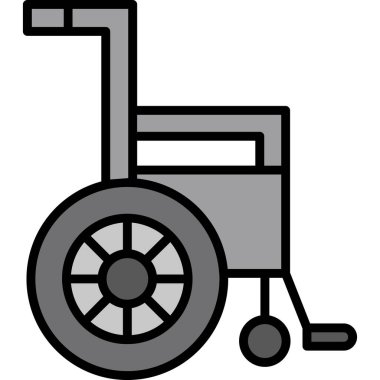 Tekerlekli sandalye simgesi, basit tasarım