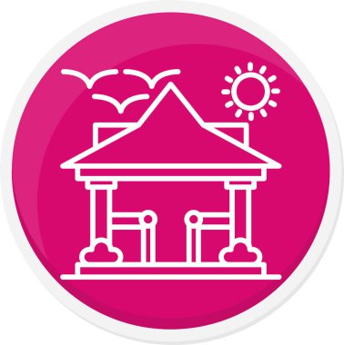 Modern simgenin vektör illüstrasyonu