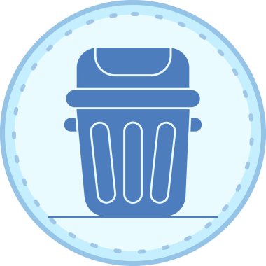 Çöp kutusu modern simgesi, vektör illüstrasyonu