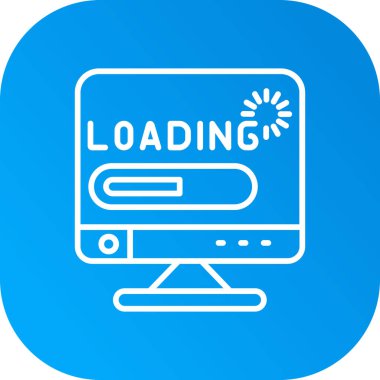 Yükleme çubuğu vektör simgesi