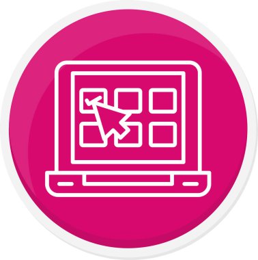 Seçim simgesi, vektör illüstrasyonu basit tasarım