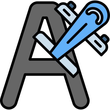 Modern b 'nin vektör illüstrasyonu eksik simgesi