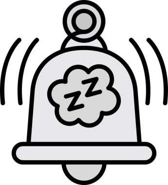 Alarm zili. Web simgesi basit illüstrasyon