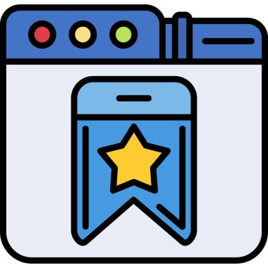 Web arayüz simgesi, vektör illüstrasyon tasarımı